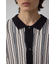 ポロ襟クージーニットトップス