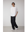 オープンステッチロゴTシャツ