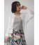 シアークルーネックカーディガン