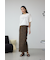 AZUL DENIM レオパードハイウエストスカート