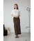AZUL DENIM レオパードハイウエストスカート