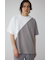 異素材スウィッチングラフィックTEE