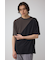 異素材スウィッチングラフィックTEE