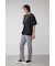 異素材スウィッチングラフィックTEE