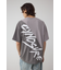 異素材スウィッチングラフィックTEE