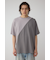 異素材スウィッチングラフィックTEE