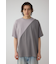 異素材スウィッチングラフィックTEE
