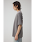 異素材スウィッチングラフィックTEE