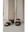 イージーケアリネンライクベルトワイドパンツ