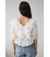 ラッフルショルダーブラウス