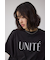 ラッフルスリーブロゴTシャツ