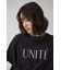 ラッフルスリーブロゴTシャツ