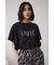ラッフルスリーブロゴTシャツ
