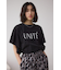 ラッフルスリーブロゴTシャツ