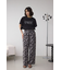 ラッフルスリーブロゴTシャツ