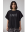 ラッフルスリーブロゴTシャツ