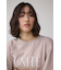ラッフルスリーブロゴTシャツ
