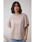 ラッフルスリーブロゴTシャツ