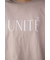 ラッフルスリーブロゴTシャツ