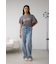 ラッフルスリーブロゴTシャツ