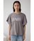 ラッフルスリーブロゴTシャツ