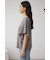 ラッフルスリーブロゴTシャツ