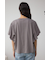 ラッフルスリーブロゴTシャツ