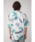 ジョーゼットプリント開襟シャツ