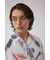 ジョーゼットプリント開襟シャツ