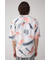 ジョーゼットプリント開襟シャツ