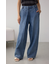 AZUL DENIM フロントタックワイドデニム