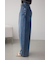 AZUL DENIM フロントタックワイドデニム
