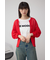 Wジップメッシュニットカーディガン