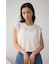 シアーワッフルノースリーブTシャツ