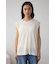 シアーワッフルノースリーブTシャツ