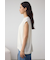 シアーワッフルノースリーブTシャツ