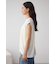 シアーワッフルノースリーブTシャツ