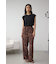 シアーワッフルノースリーブTシャツ