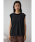シアーワッフルノースリーブTシャツ