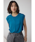 シアーワッフルノースリーブTシャツ