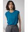 シアーワッフルノースリーブTシャツ