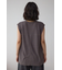 シアーワッフルノースリーブTシャツ