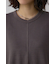 シアーワッフルノースリーブTシャツ