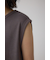 シアーワッフルノースリーブTシャツ
