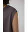 シアーワッフルノースリーブTシャツ