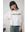 フロッキープリントTシャツ