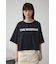 フロッキープリントTシャツ