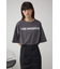 フロッキープリントTシャツ