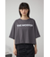 フロッキープリントTシャツ