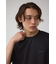 C／TネックジャガードシリコンネームTシャツ